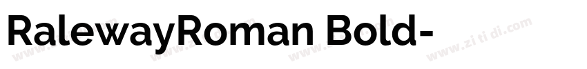 RalewayRoman Bold字体转换